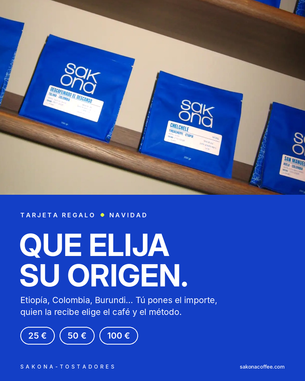 Tarjeta regalo Sakona